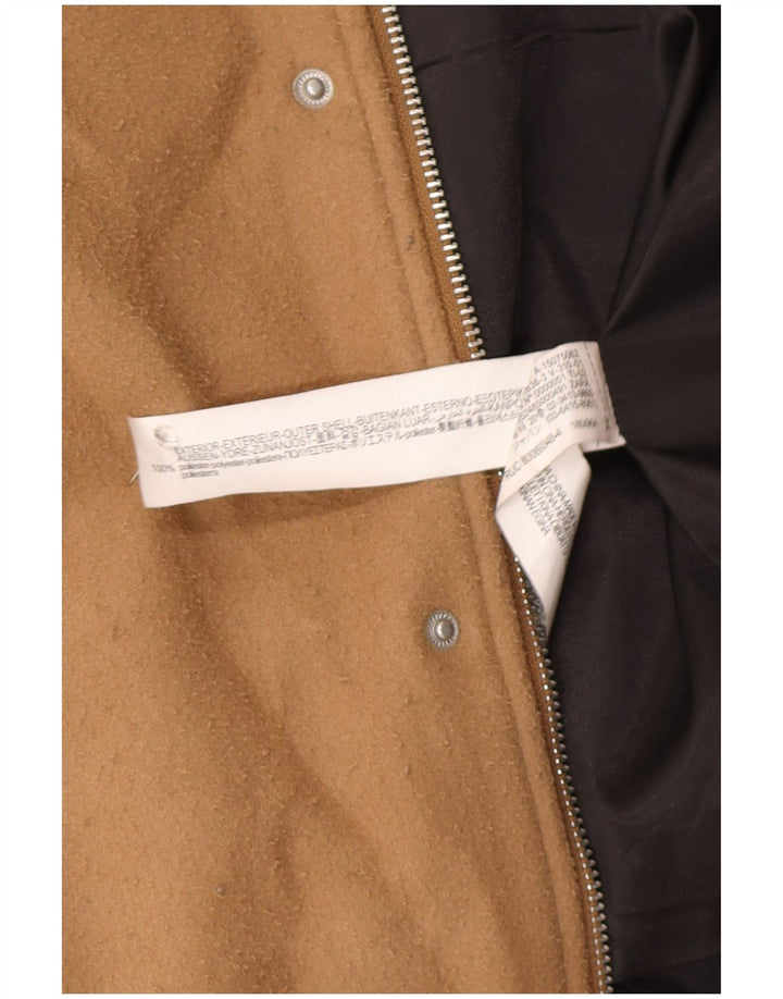 Zara Herren Bomberjacke UK 38 Mittelbraunes Polyester