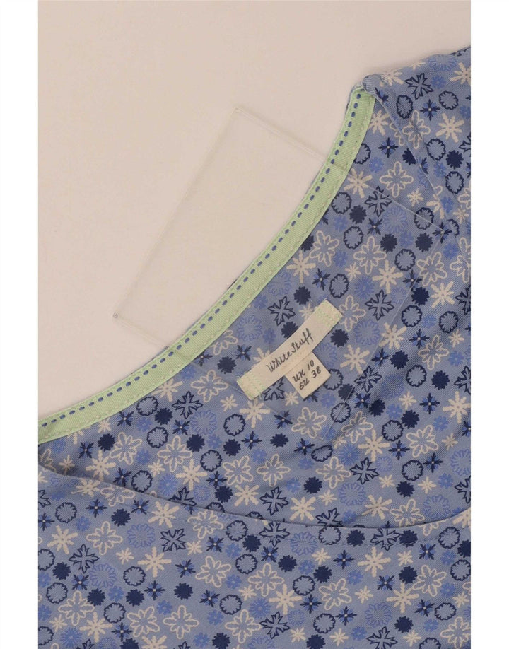 White Stuff Damen Maxikleid UK 10 Small Blue Floral