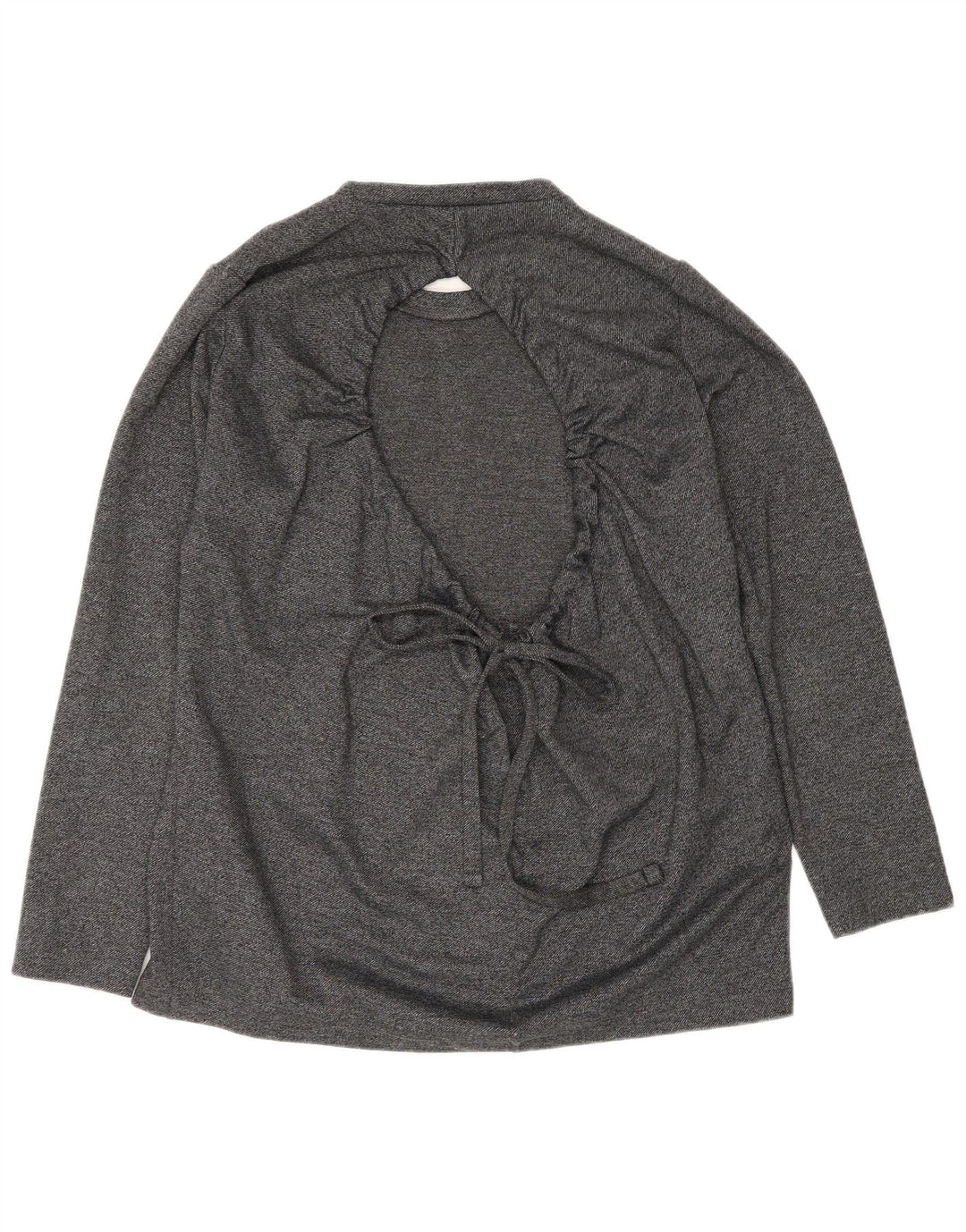 Langärmliges, übergroßes Blusenoberteil für Damen von Zara, Gr. 10, Größe S, Grau