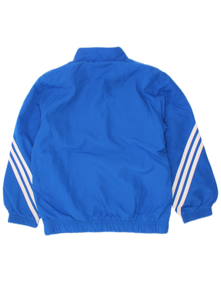 Adidas Jungen-Trainingsanzug-Top-Jacke, 3–4 Jahre, blaues Polyester