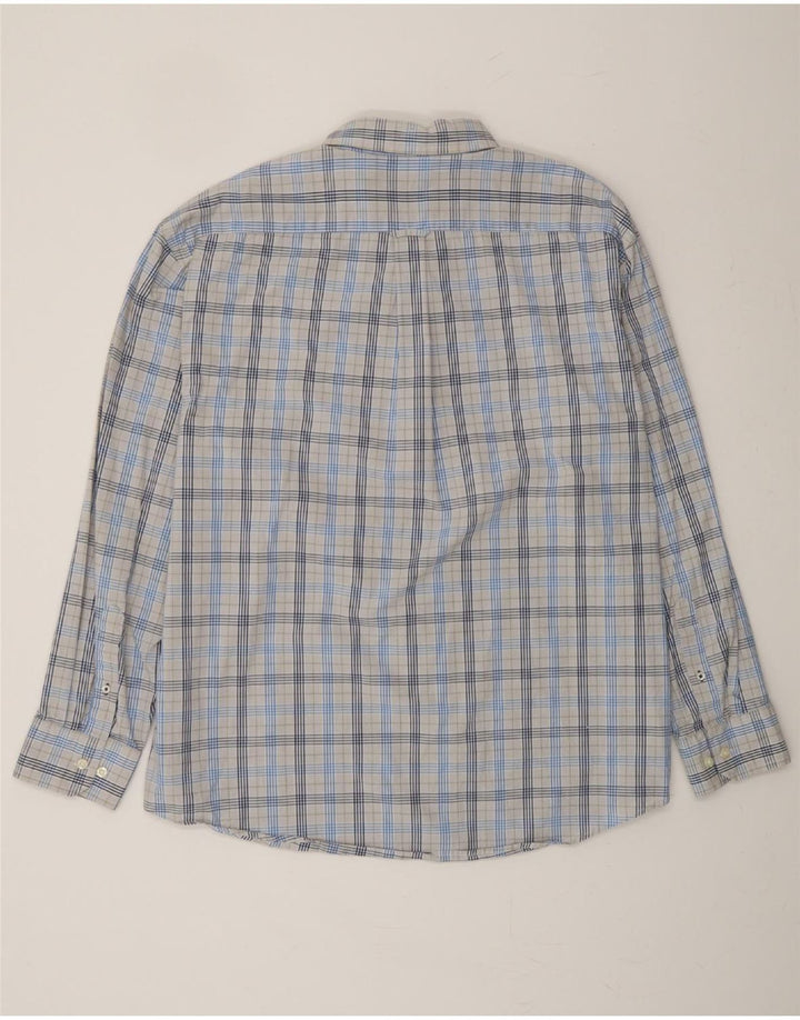 IZOD Mens Shirt XL Blue Check Cotton Vintage Izod and Second-Hand Izod from Messina Hembry 