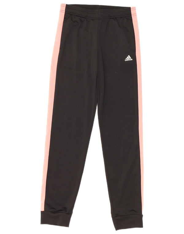 Adidas Mädchen-Trainingshose, Jogginghose, 13–14 Jahre, Schwarz, Farbblock