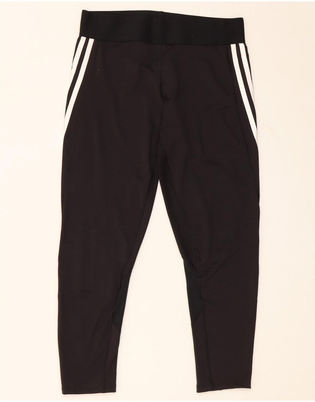 Adidas Damen Aeroready Leggings UK 12/14 Medium Schwarz Polyester