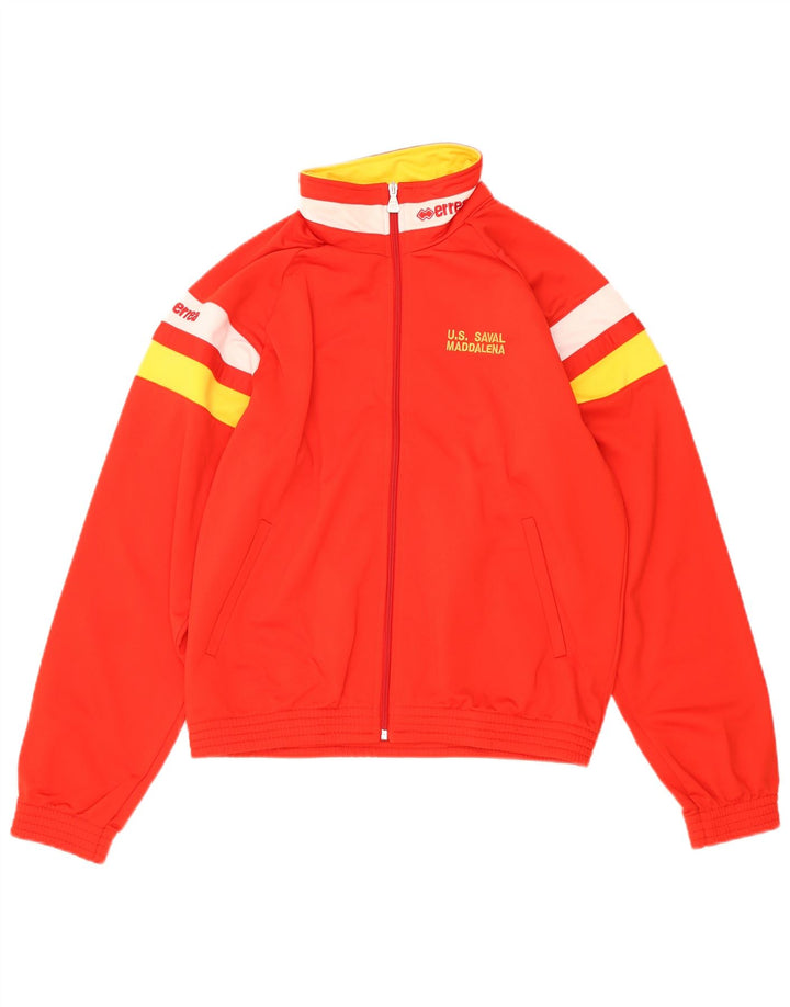 Errea Herren-Trainingsanzug, klein, rot, Farbblock-Polyester