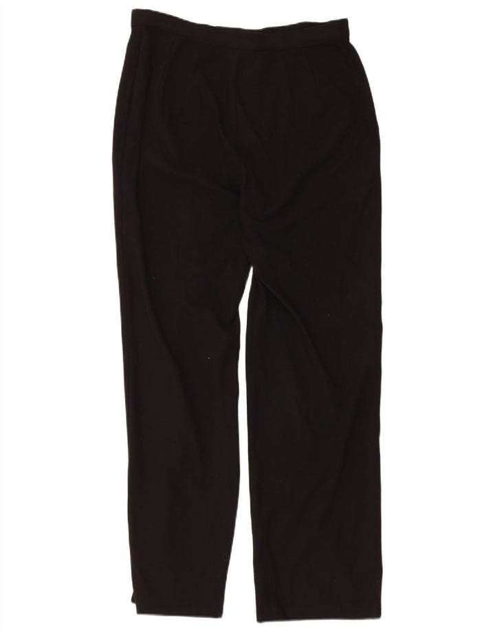 Marks & Spencer Damen gerade Anzughose UK 14 Medium W30 L29 Schwarz
