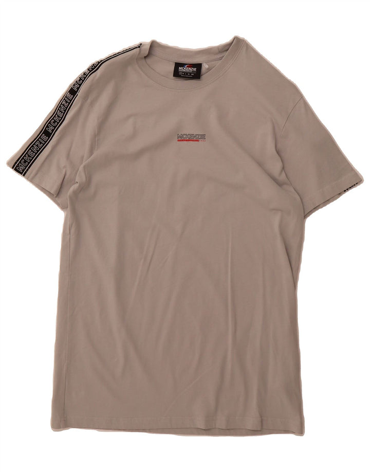 MCKENZIE Mens Graphic T-Shirt Top Small Grey Cotton Vintage Mckenzie and Second-Hand Mckenzie from Messina Hembry 