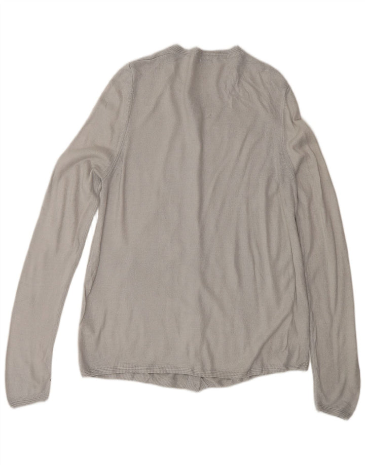Marks & Spencer Damen-Cardigan-Pullover UK 12 Mittelgraues Acryl