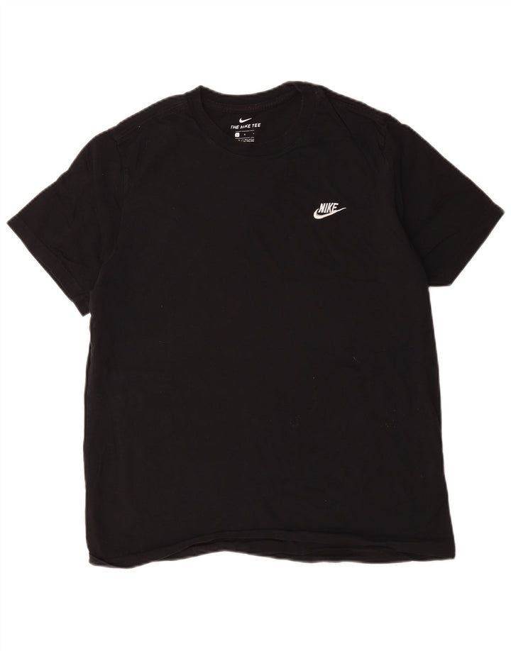 Nike Herren T-Shirt Top Large Schwarz Baumwolle