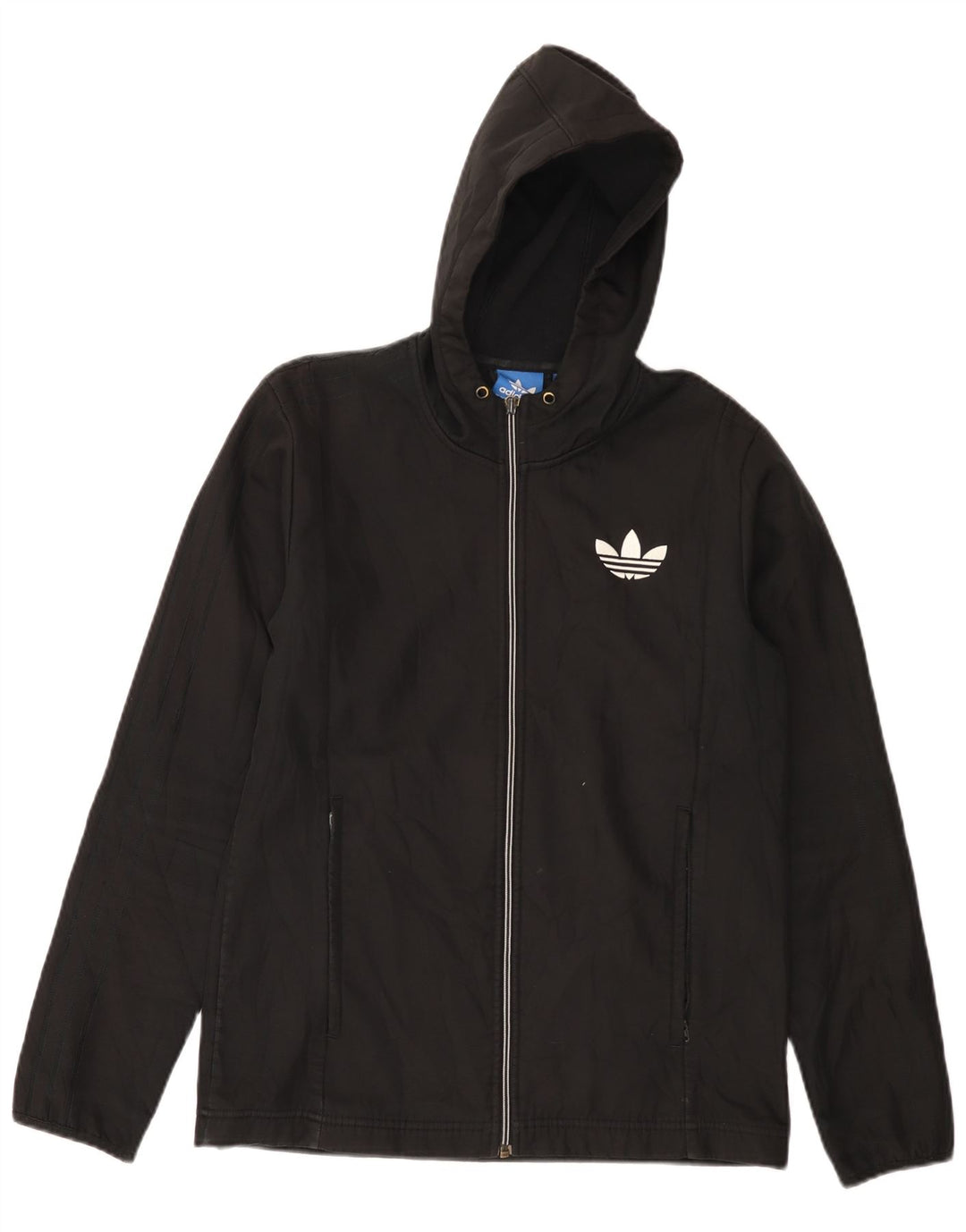 Adidas Herren Zip Hoodie Pullover XS Schwarz Polyester