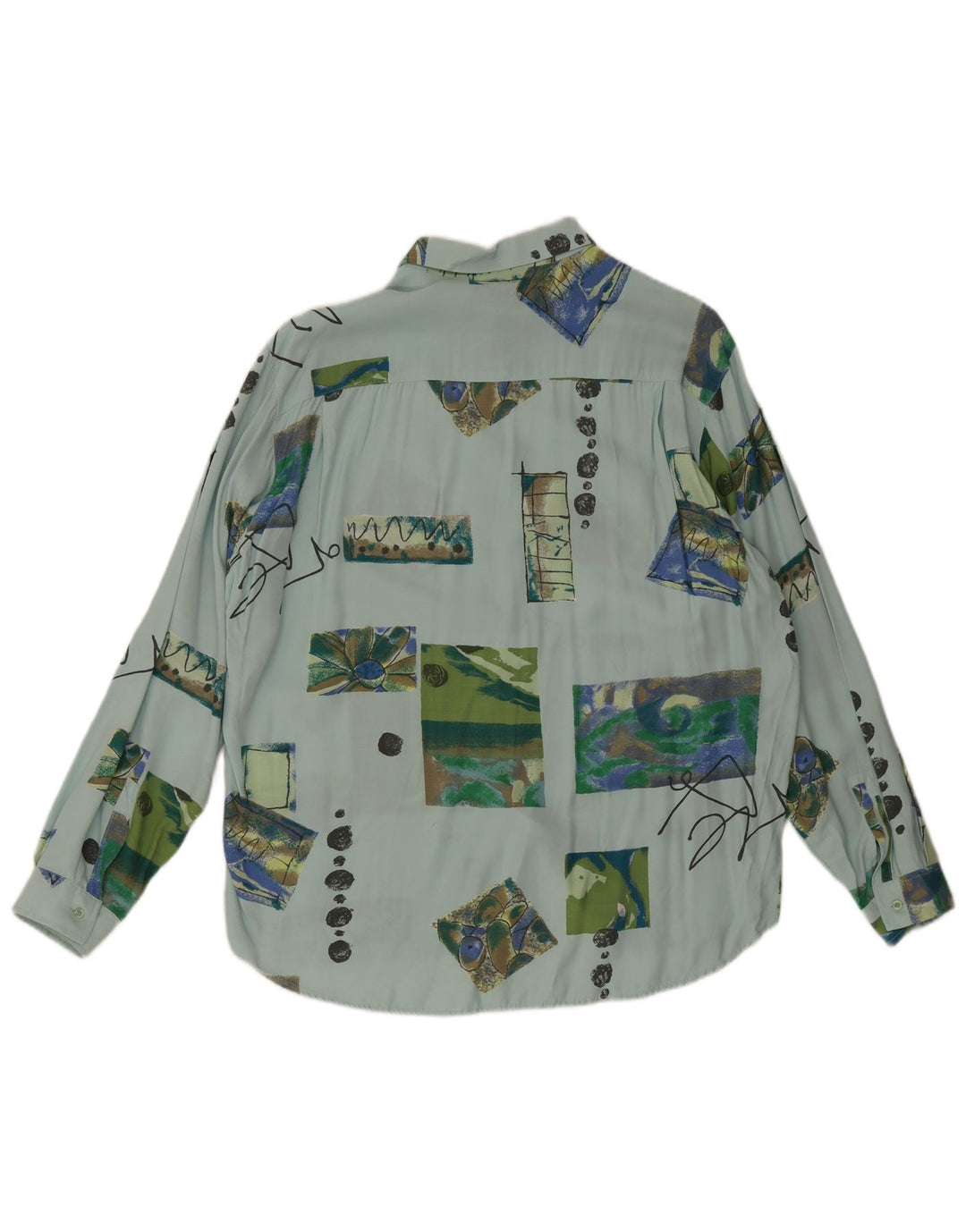 Nazzareno G. Herren-Hemd, groß, blau, Patchwork