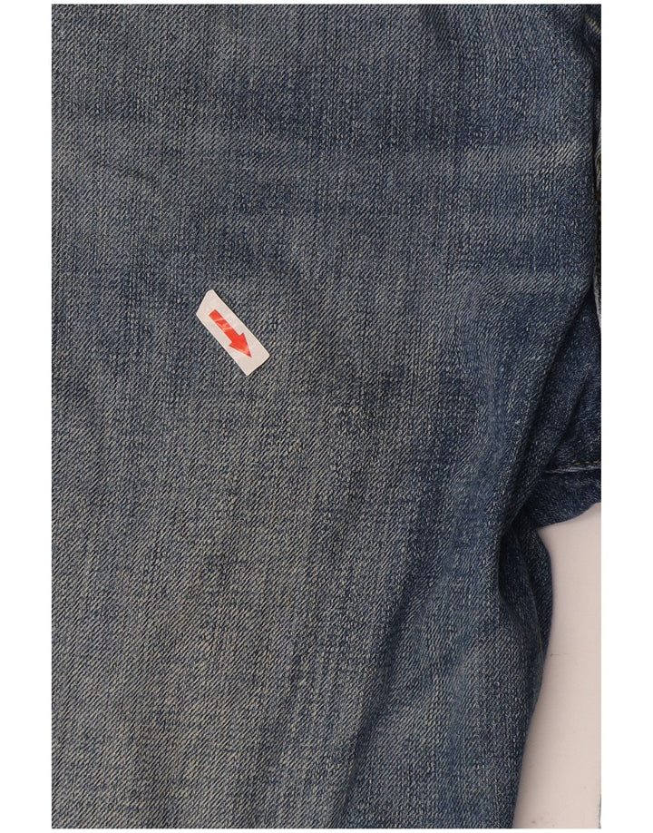 Armani Herren Straight Jeans W36 L34 Blaue Baumwolle