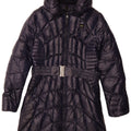 Blauer Wattierter Damenmantel UK 18 XL Marineblaues Polyester