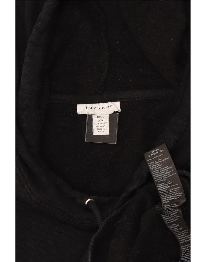 TOPSHOP Mens Hoodie Jumper Medium Black Cotton Vintage Topshop and Second-Hand Topshop from Messina Hembry 