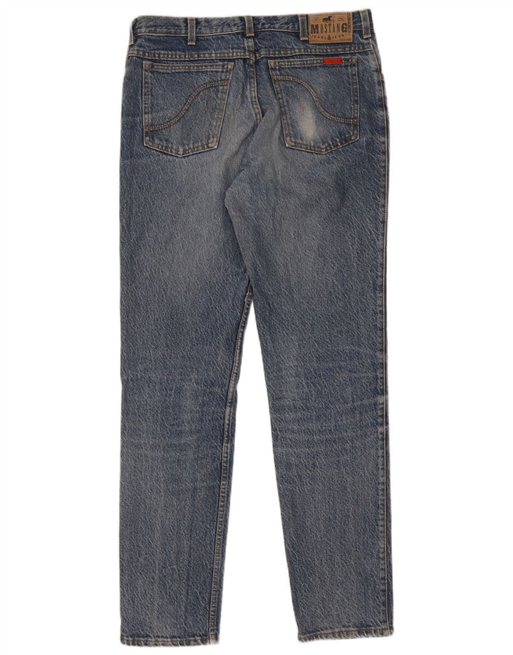 Mustang Herren Slim Jeans W36 L34 Blaue Baumwolle