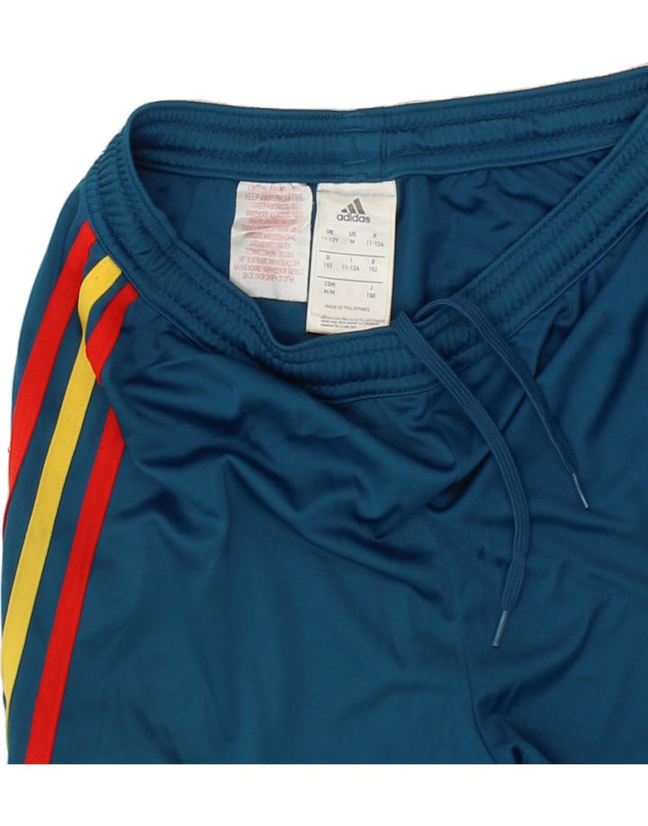 ADIDAS Boys Sport Shorts 10-11 Years  Blue Polyester Vintage Adidas and Second-Hand Adidas from Messina Hembry 