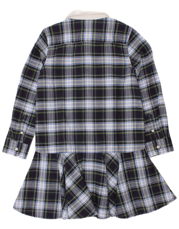 Polo Ralph Lauren Hemdkleid für Mädchen, 4–5 Jahre, marineblau, kariert, Baumwolle