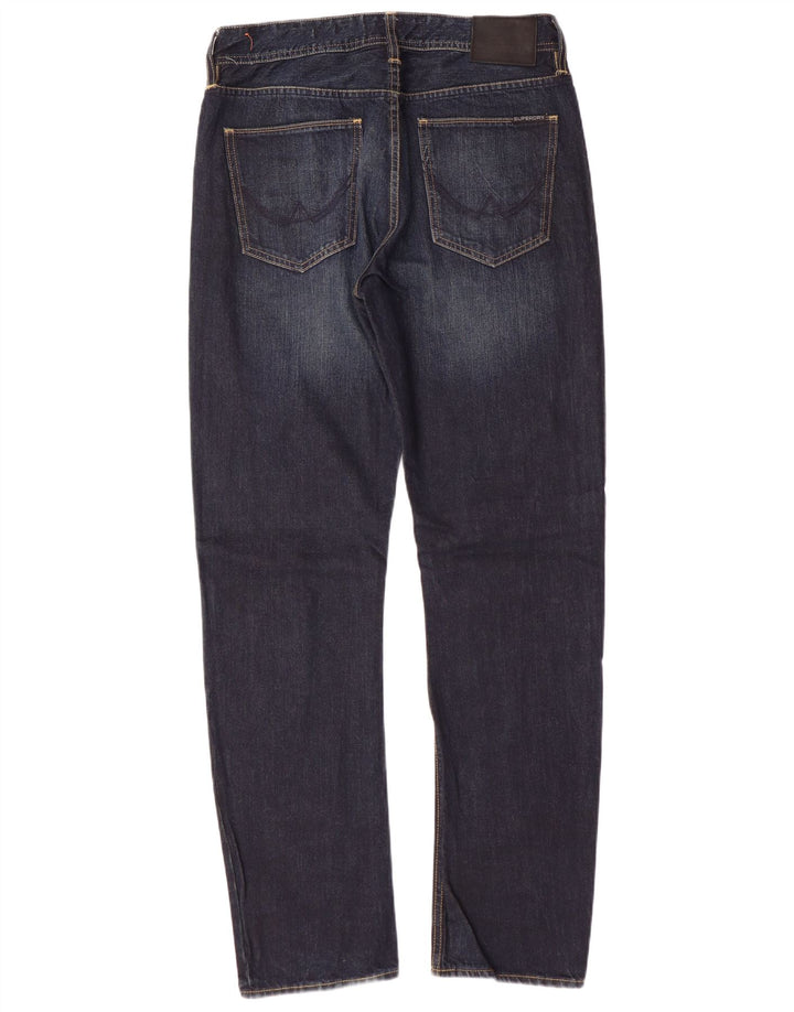 SUPERDRY lockere Herrenjeans, W32, L32, marineblaue Baumwolle