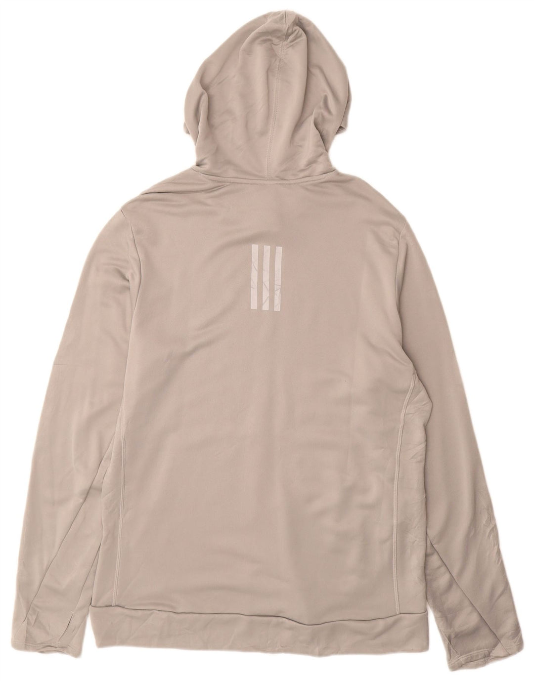 Adidas Herren-Trainingsanzug-Top-Jacke, großes graues Polyester