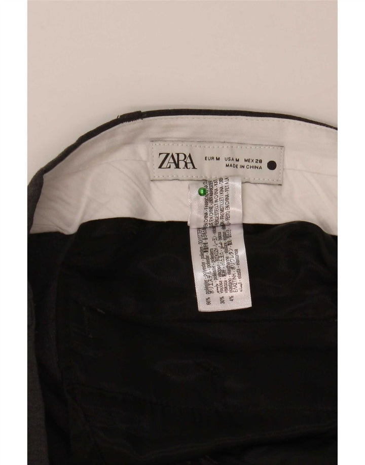 Gerade Freizeithose für Herren von Zara, Größe M, W32, L29, Grau, Polyester