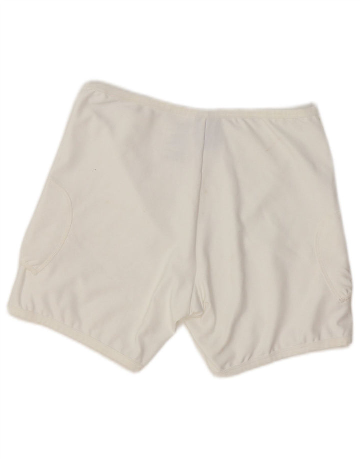 NIKE Damen Dri Fit Sport Shorts UK 12 Mittelweißes Polyester