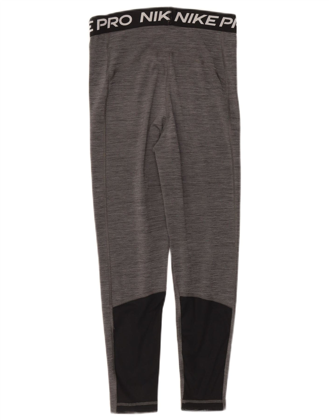 Nike Womens Dri Fit Graphic Leggings UK 10 Small Grau geflecktes Polyester
