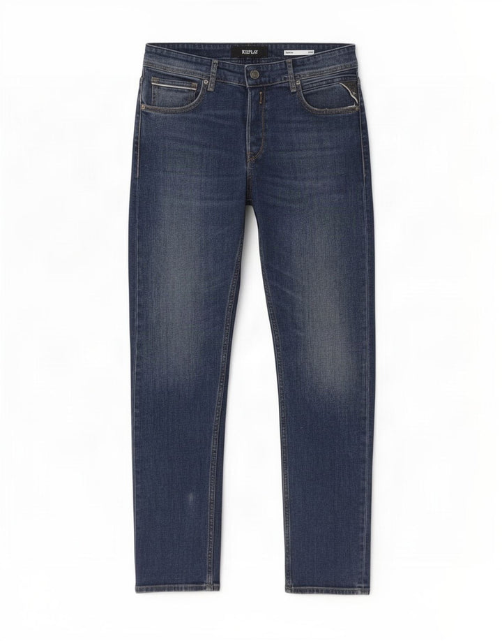 Replay Herren Grover Straight Jeans W34 L32 Blau