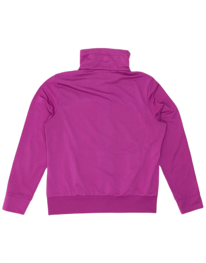 PUMA Damen-Trainingsanzug, Top-Jacke, UK 16, Größe L, Lila, Farbblock-Polyester