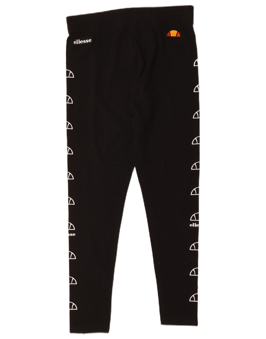 Ellesse Womens Graphic Leggings UK 14 Large Schwarz