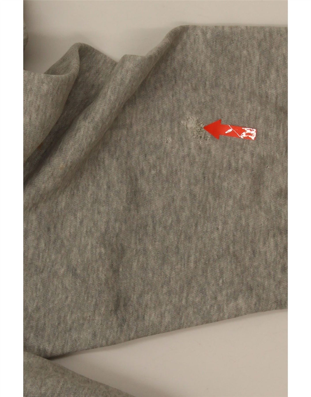 Nike Herren-Kapuzenpullover aus mittelgrau gefleckter Baumwolle