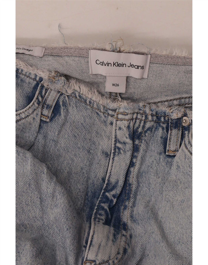 Calvin Klein Damen Loose Jeans W26 L30 Blau