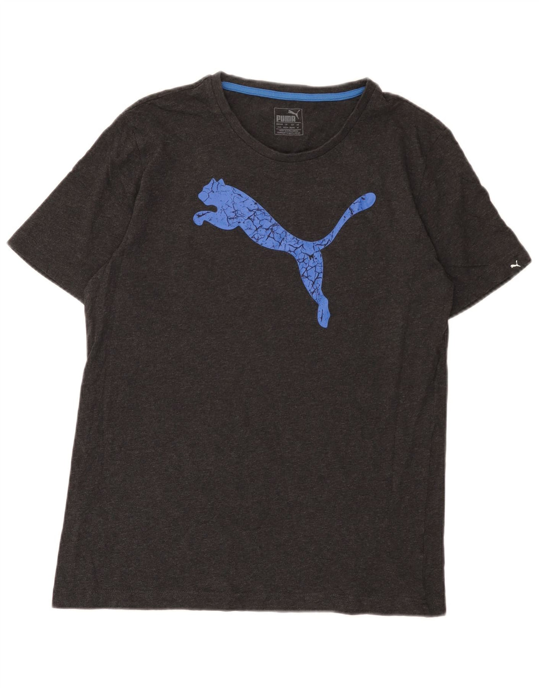 Puma Herren Grafik-T-Shirt-Oberteil Mittelgrau