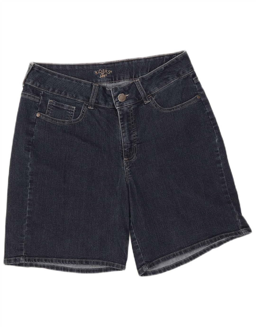 LEE Damen Riders Denim Shorts W32 Large Marineblau
