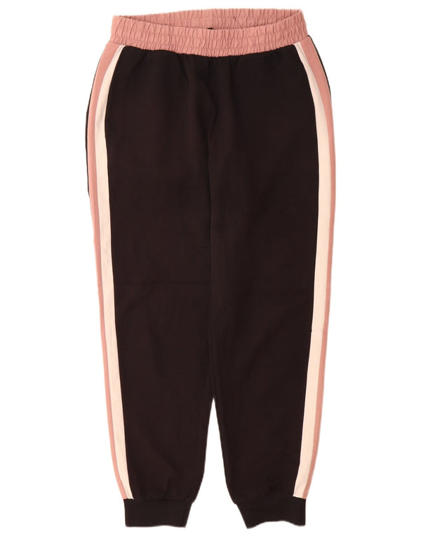 Zara Damen-Trainingshose, Jogginghose, UK 12, Mittelschwarz, Farbblock