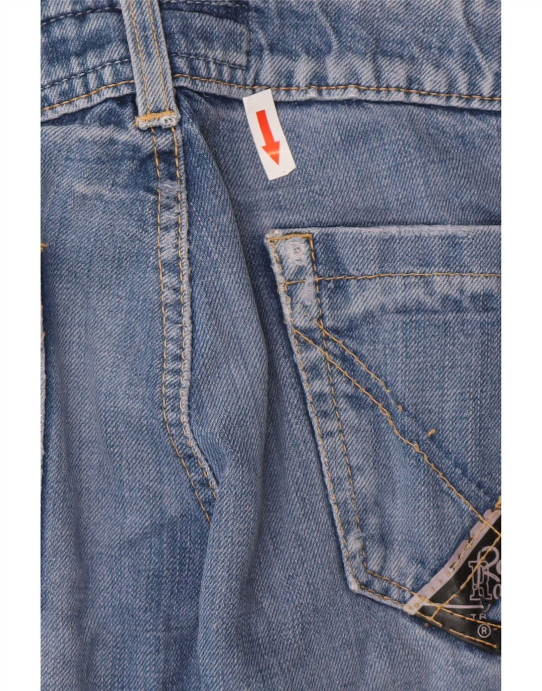 Roy Rogers Damen Straight Jeans W30 L34 Blaue Baumwolle
