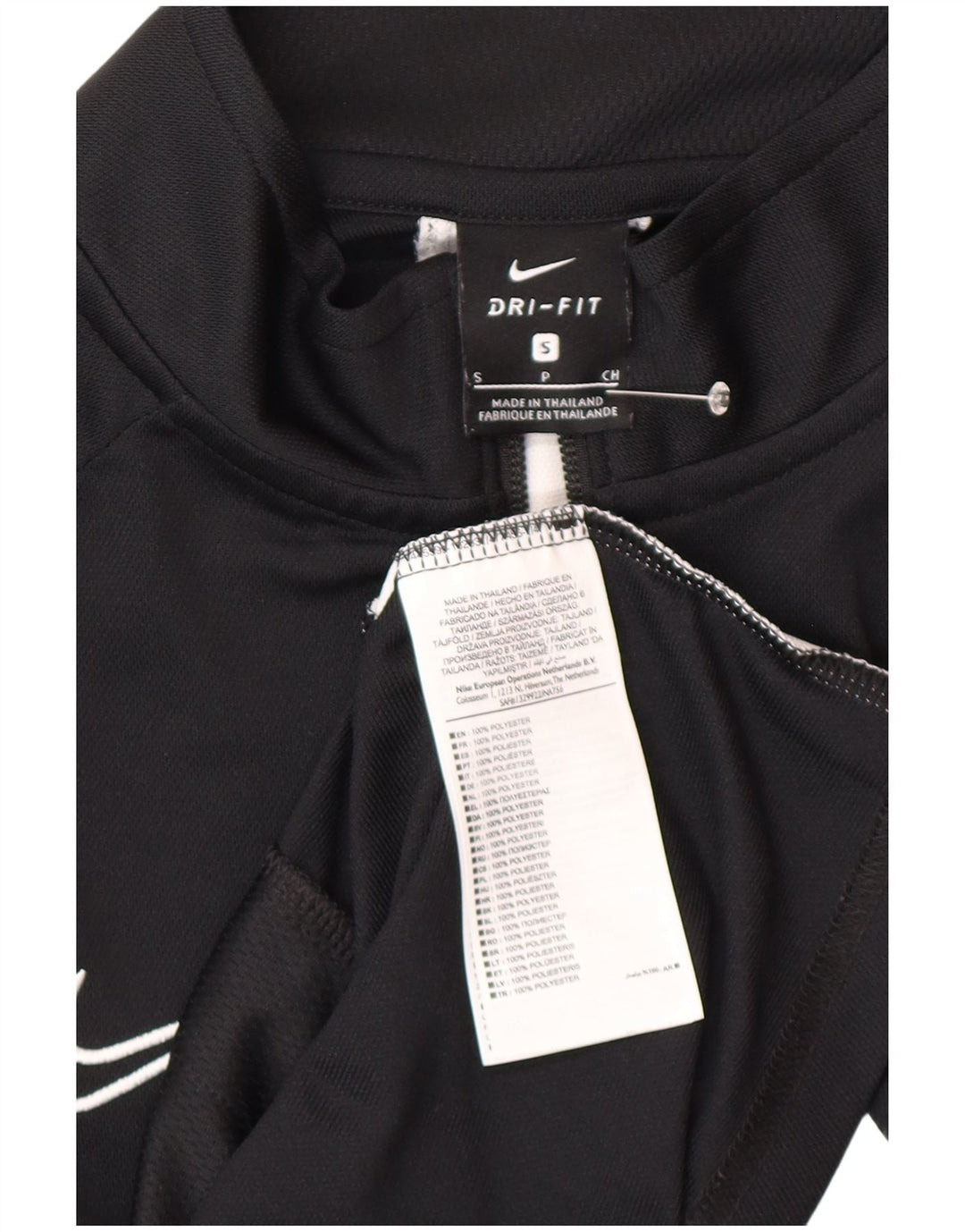 Nike Herren Dri Fit Trainingsanzug-Oberteil, Jacke, Größe S, Schwarz, Farbblock-Polyester