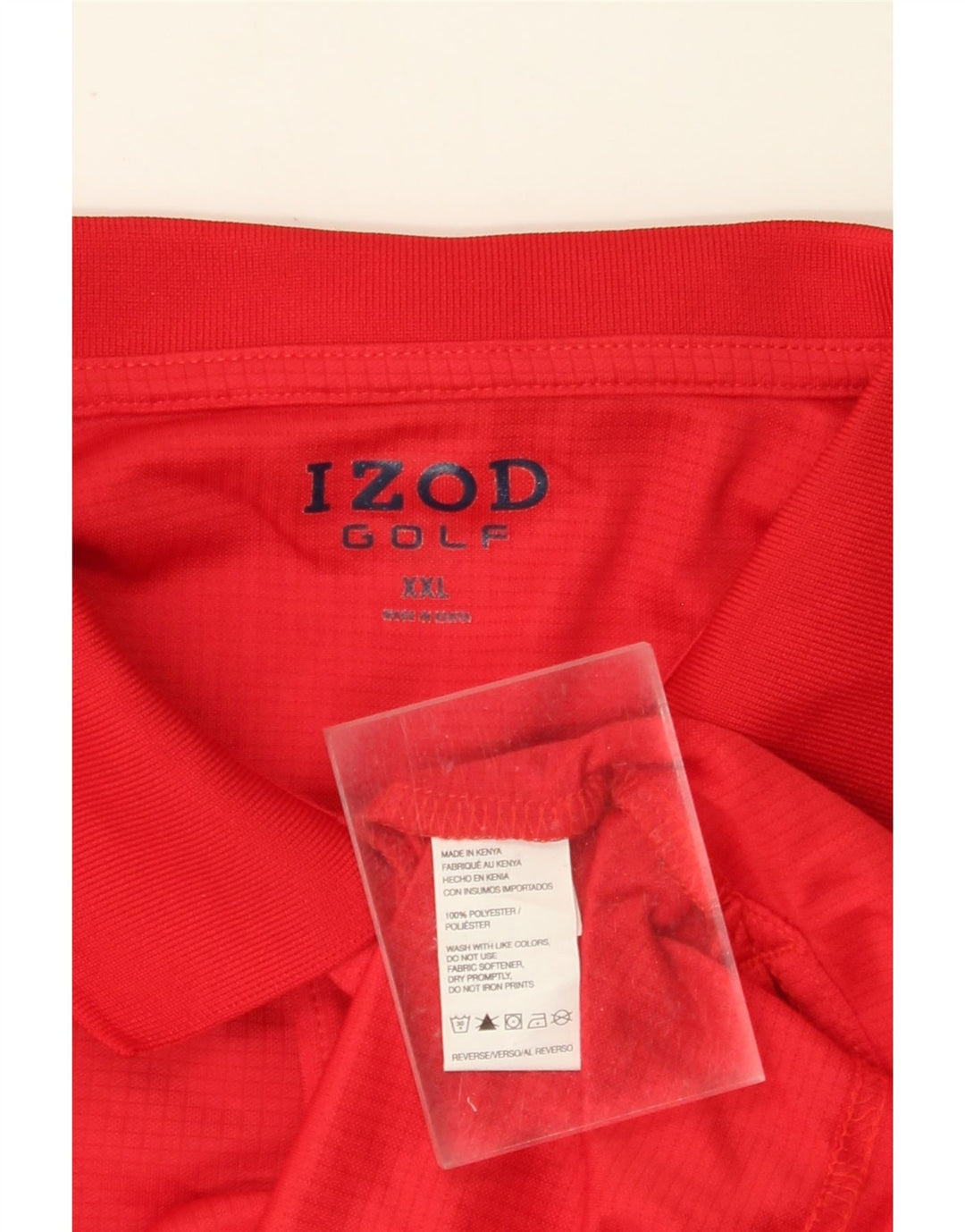 IZOD Herren Poloshirt 2XL Rot Polyester