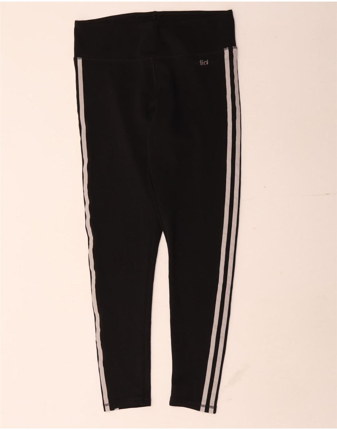 Adidas Damen Climalite Capri Leggings UK 12/14 Medium Schwarz