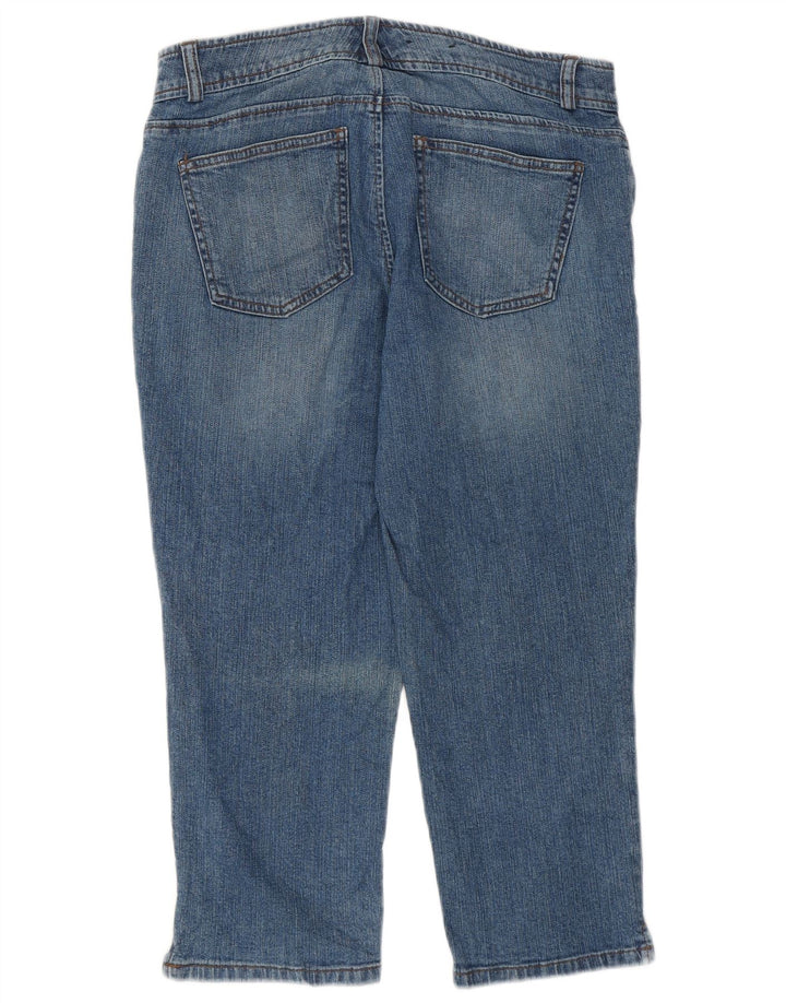 Chaps Damen Petite Capri-Jeans US 8 Medium W30 L21 Blaue Baumwolle