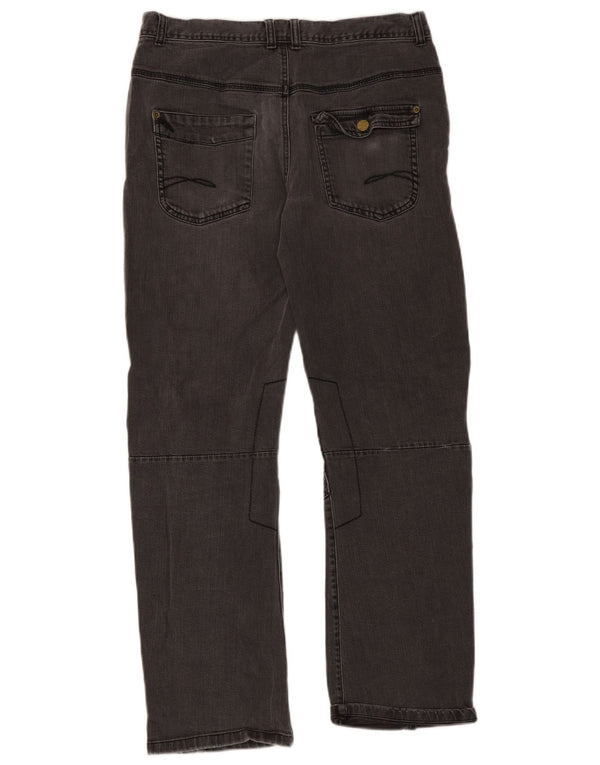 Marks & Spencer Girls Banana Straight Jeans 15-16 Jahre W34 L30 Graue Baumwolle