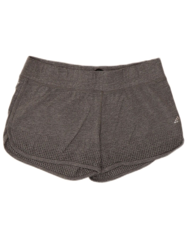 Adidas Damen Climacool Sport Shorts UK 16/18 Large Grau gepunktet