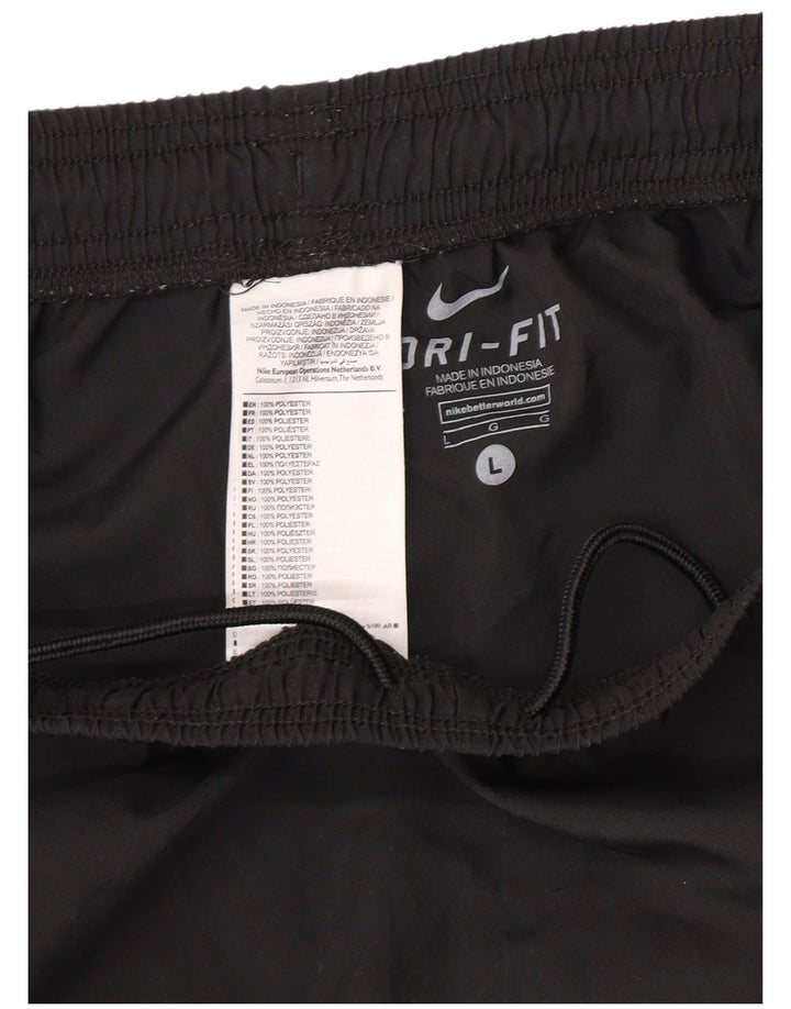 Nike Herren Ascoli Calcio 1898 Sportshorts, groß, aus schwarzem Polyester