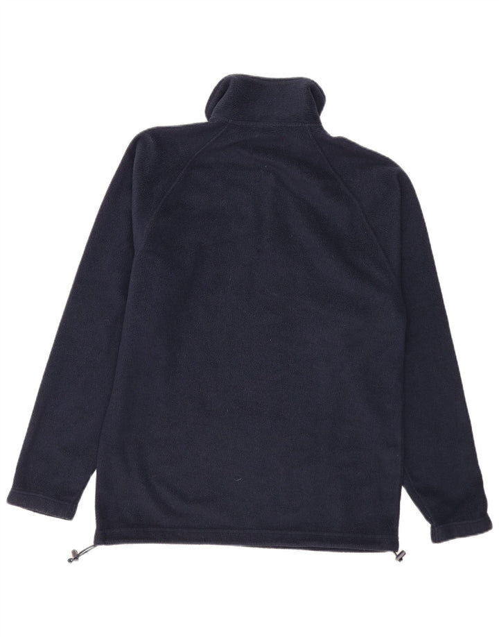 KAPPA Herren-Fleecepullover mit Reißverschluss am Hals, mittelgroß, Marineblau