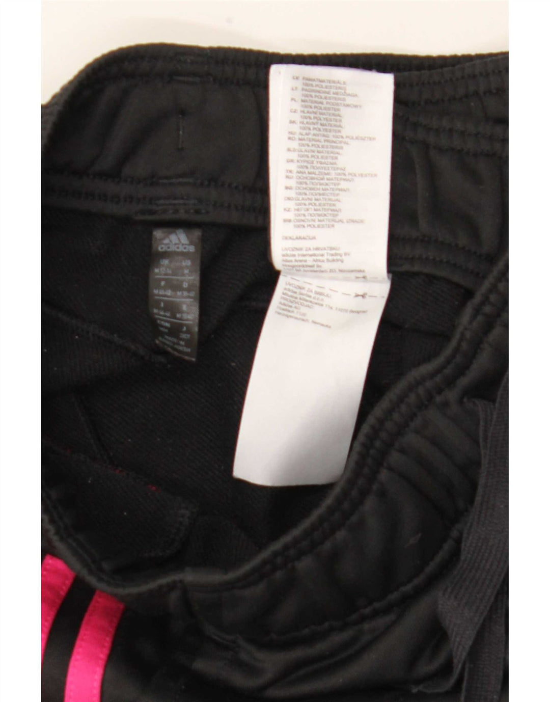 Adidas Damen Trainingshose Jogger UK 12 Medium Schwarz Polyester