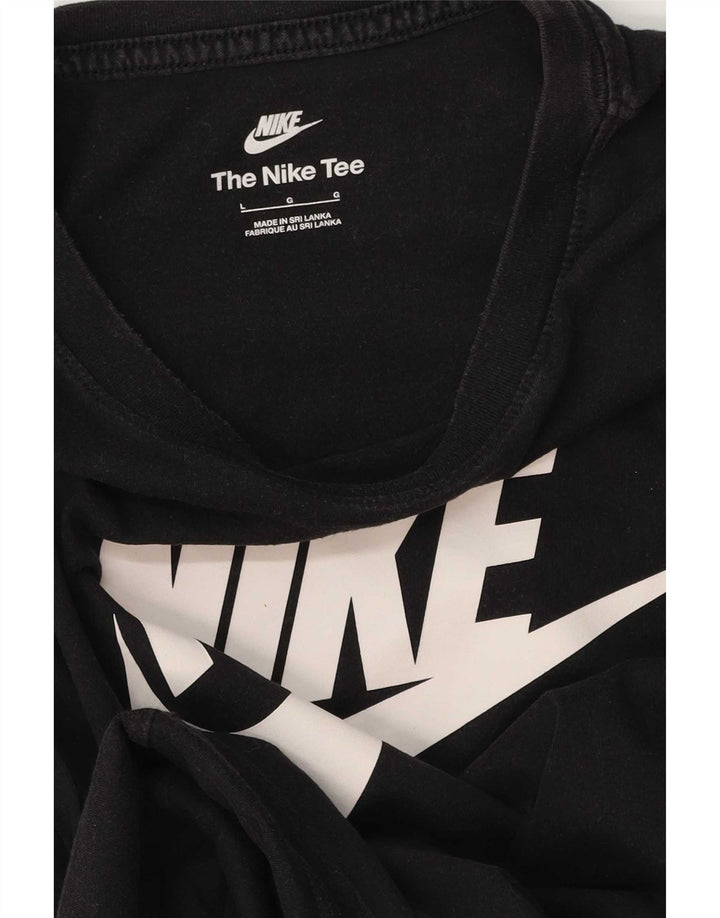 Nike Herren-T-Shirt mit Grafik, Größe L, Schwarz