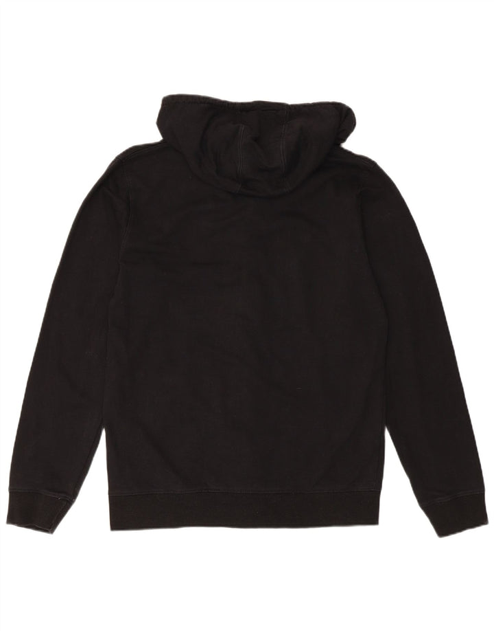 CONVERSE Herren-Kapuzenpullover mit Reißverschluss, klein, schwarze Baumwolle