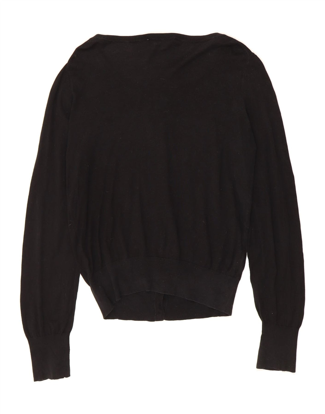 OASIS Womens Cardigan Sweater UK 14 Large Black Cotton Vintage Oasis and Second-Hand Oasis from Messina Hembry 