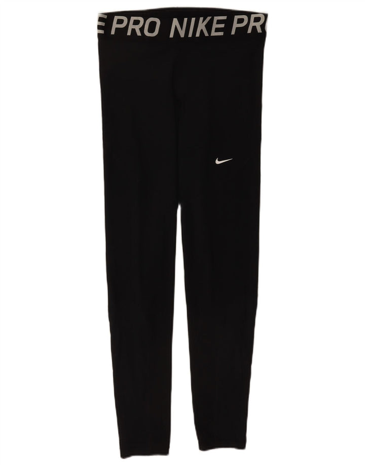 Nike Damen-Leggings mit Grafik, groß, aus schwarzem Polyester