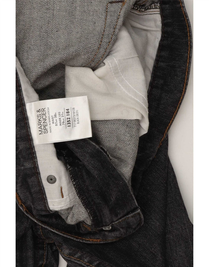 Marks & Spencer Herren Blue Harbor Straight Gerade Jeans W38 L31 Grau
