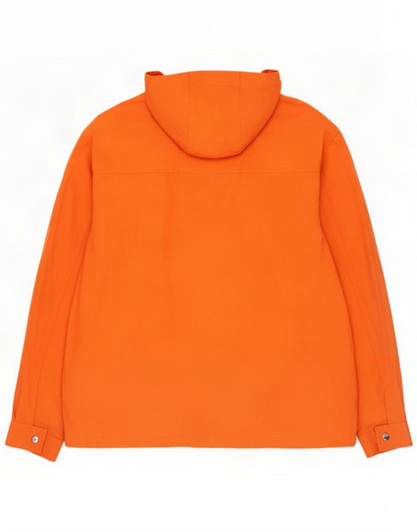 North Sails Herren-Windbreakerjacke mit Kapuze, UK 40, große orangefarbene Baumwolle
