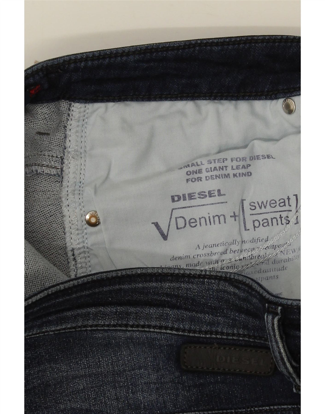 DIESEL Damen Crop Slim Jeans W27 L24 Blaue Baumwolle